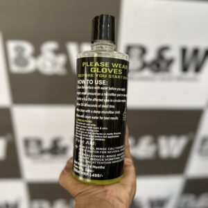 1. B&W Hard Water Spot Remover for car glass and paint – zero streak finish 2. Hard water stain remover for car windshield and chrome – B&W 3. Remove mineral deposits and water spots on car glass – professional cleaner 4. Hard water spot remover India – safe fast acid blend by B&W 5. Car glass water spot remover – restores clarity without haze